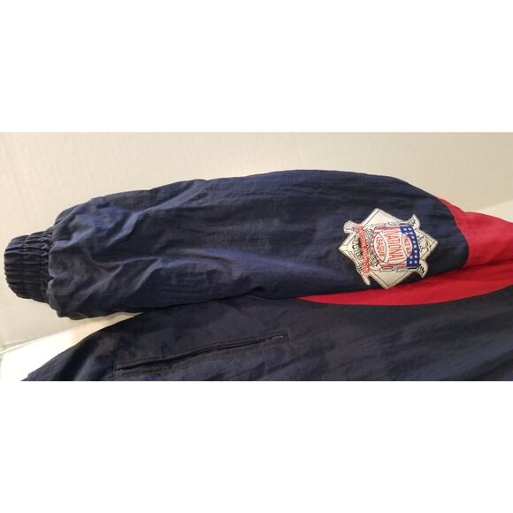 Vintage 80's Atlanta Braves Bomber Jacket National League Size L Apex One - Picture 7 of 15